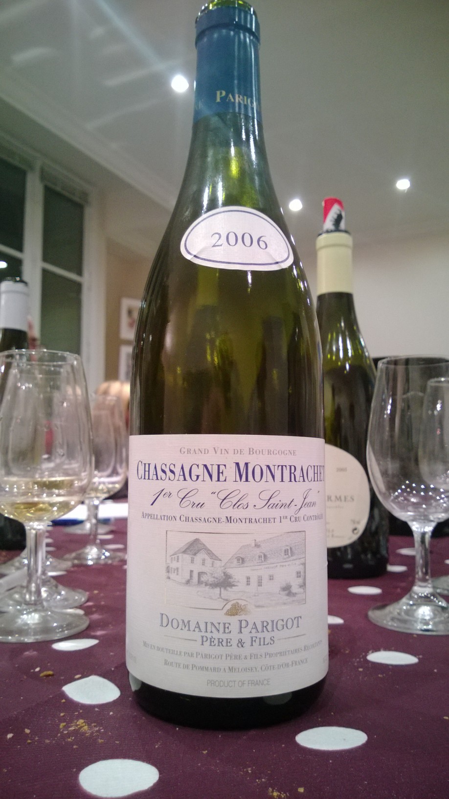 07_Chassagne_Montrachet_1er_Cru_Clos_St_Jean_Domaine_Parigot_2006